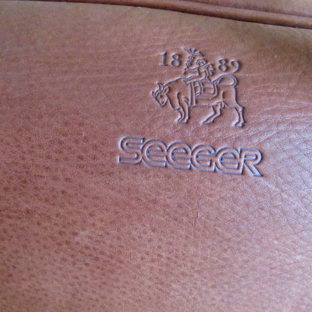 NWOT- Seeger- German Cashmere Leather soft briefcase